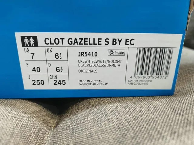 Adidas Gazelle Off-White and Brown Lifestyle Sneakers 3
