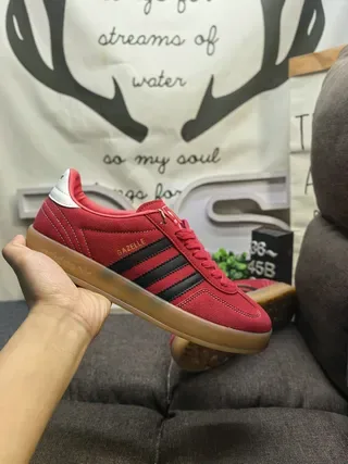 Adidas Gazelle Red Suede Lifestyle Sneakers 5