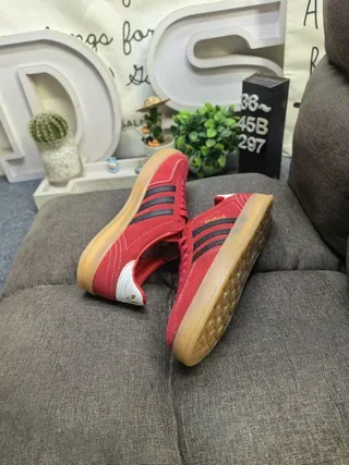 Adidas Gazelle Red Suede Lifestyle Sneakers 6