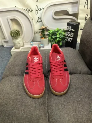 Adidas Gazelle Red Suede Lifestyle Sneakers 10