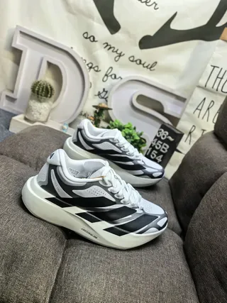 Adidas Gray Black Layered Synthetic/mesh Upper Sculpted Multi-Density Midsole Lifestyle Sneakers 9