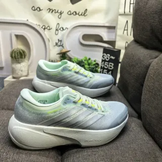 Adidas Chaussures de Running avec Upper en Maille Gris Vert Dégradé
