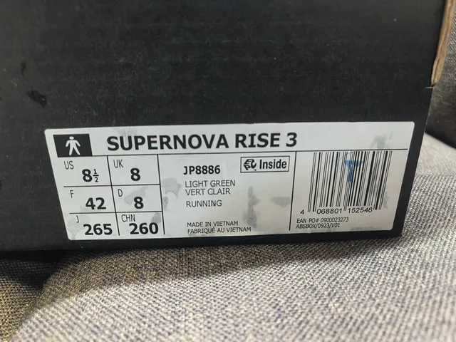 Adidas Chaussures de Running avec Upper en Maille Gris Vert Dégradé 2