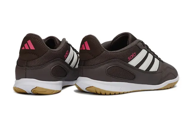 Adidas Gray Orange Low-Top Synthetic Upper Sneakers 5