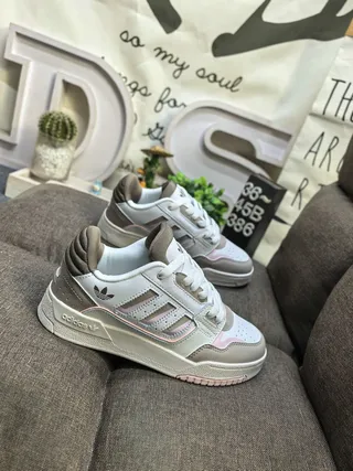Adidas Gray Pink Low-Top Perforated Three-Stripe Overlay Lifestyle Sneakers 9