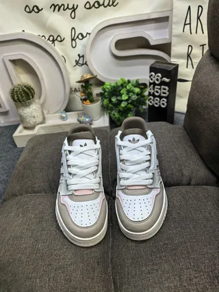 Adidas Gray Pink Low-Top Perforated Three-Stripe Overlay Lifestyle Sneakers 10
