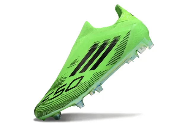 Adidas Verde Preto Sapatos de Futebol Sock-Fit Upper Cravos Conicos Moldados Firm-Ground 3