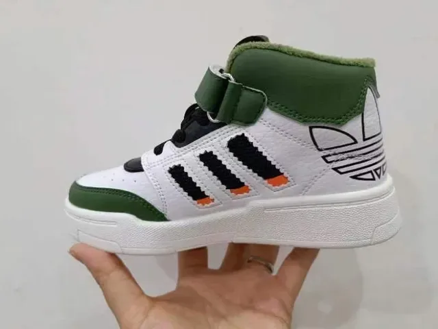 Adidas High-Top Dual-Closure Color-Blocked Lifestyle Sneakers 4