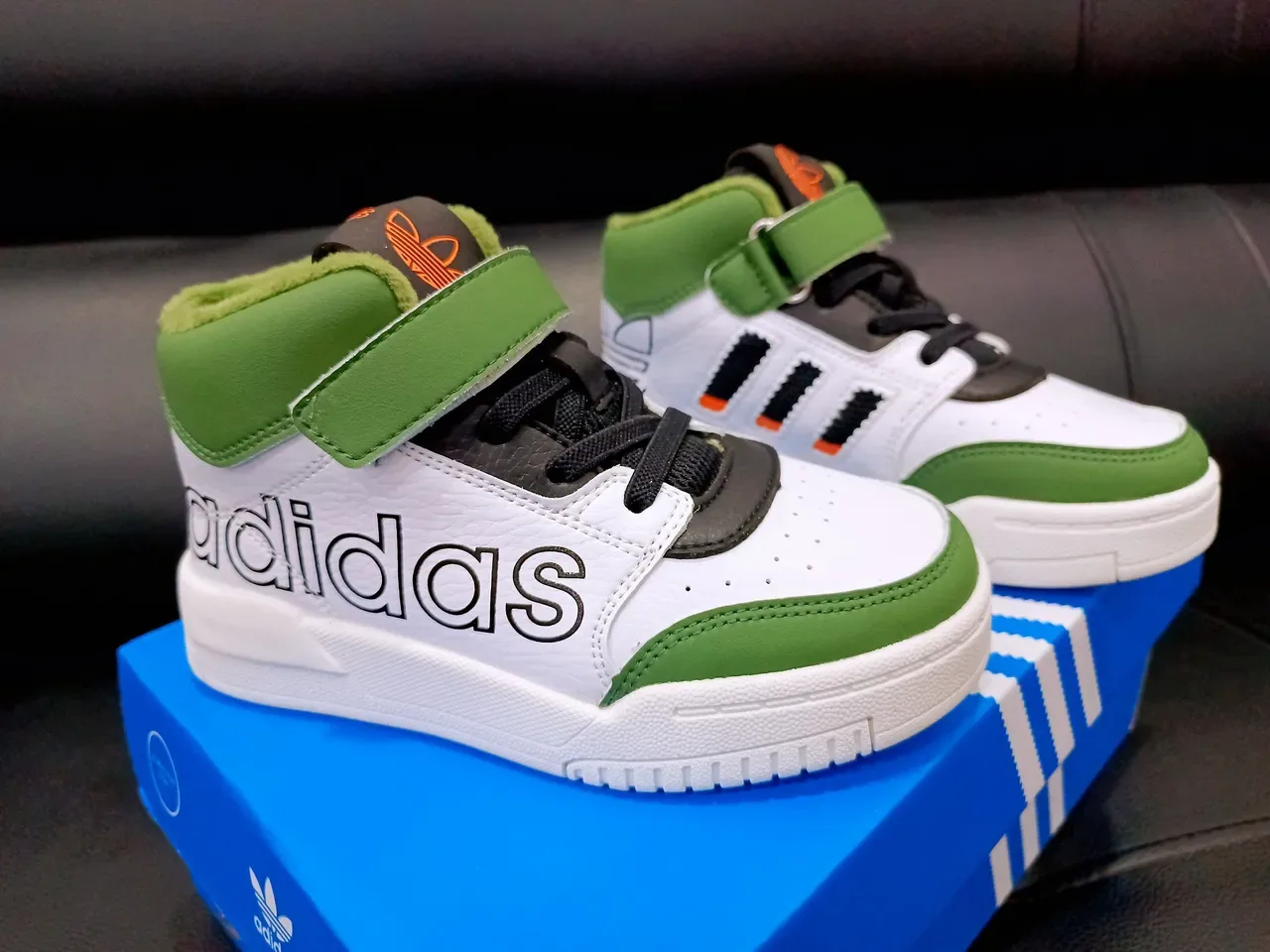 Adidas High-Top Dual-Closure Color-Blocked Lifestyle Sneakers 9