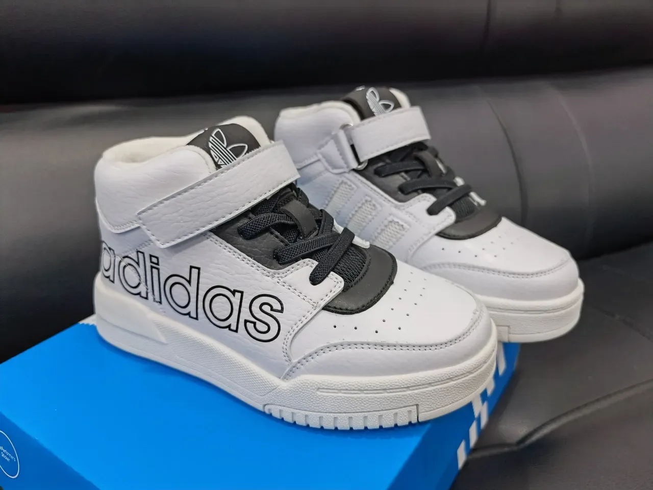 Adidas High-Top Dual-Closure Color-Blocked Lifestyle Sneakers 15