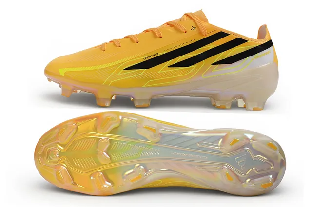 Adidas Hyperfast Yellow Black Firm-Ground Soccer Shoes 6