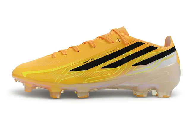 Adidas Hyperfast Yellow Black Firm-Ground Soccer Shoes 7