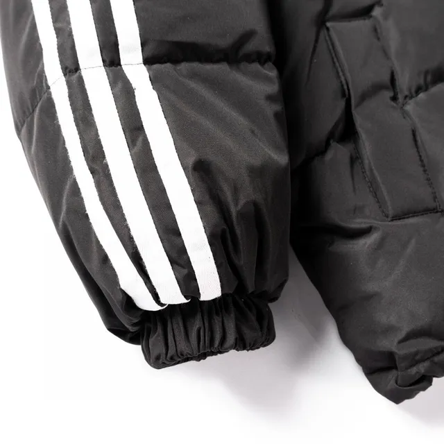 Adidas শিশুদের জন্য কুইল্টেড হুডযুক্ত স্ন্যাপ-ফ্রন্ট ডাউন জ্যাকেট 17