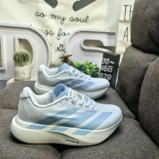 Adidas Lightstrike Pro Blanc Bleu Matière supérieure en mesh ingenieré Semelle intermédiaire en mousse sculptée Chaussures de course