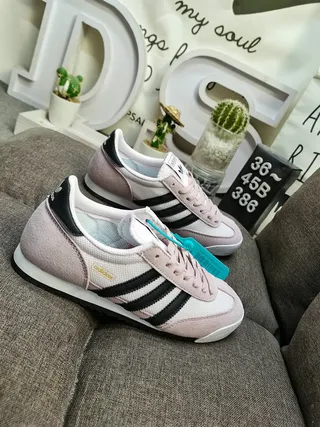 Adidas Pink Black Retro Runner Silhouette Mesh And Suede Upper Lifestyle Sneakers 9