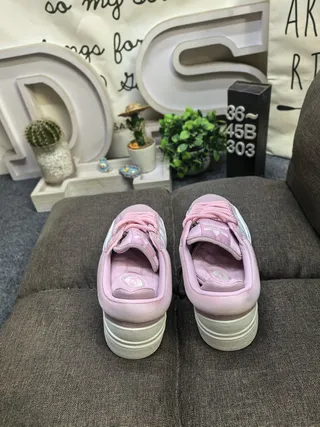 Adidas Pink White Low-Top Padded Collar Lifestyle Sneakers 8