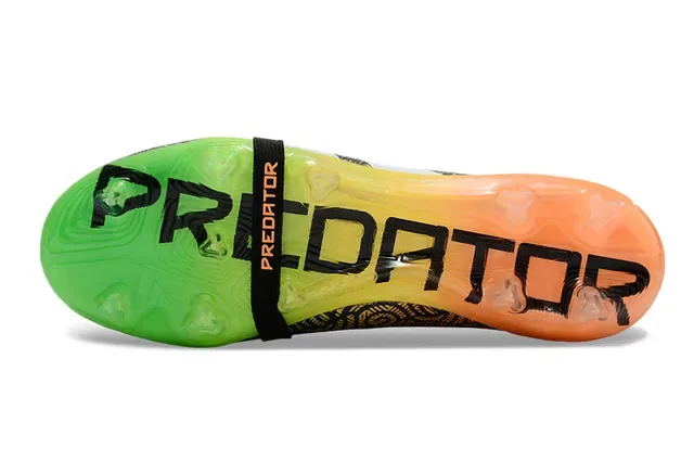 Adidas Predator Chaussures de football multicolores sans lacets fermeture à sangle overlay géométrique terrain ferme 6