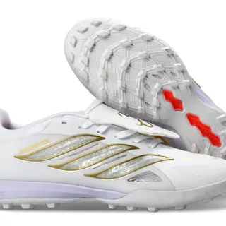 Adidas Predator White Gold Red Turf Soccer Shoes