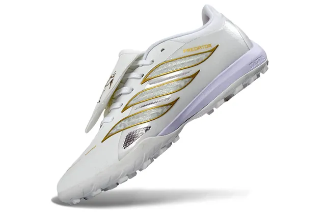 Adidas Predator Blanc Or Rouge Turf Chaussures de Football 3