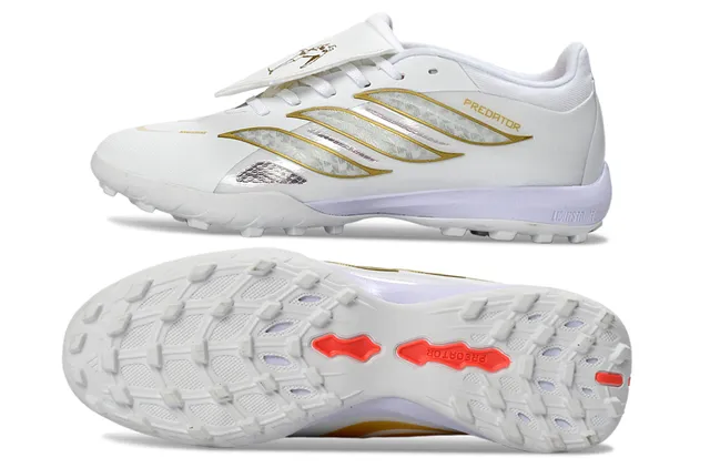 Adidas Predator Blanc Or Rouge Turf Chaussures de Football 6