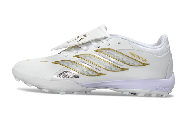 Adidas Predator Blanc Or Rouge Turf Chaussures de Football 7