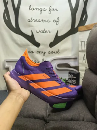 Adidas zapatillas moradas y naranjas para correr 5
