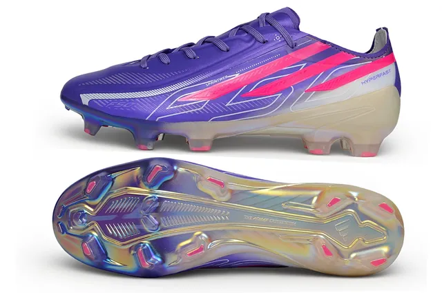 Adidas Purple Pink Low-Cut Synthetic Upper Iridescent Holographic Soleplate Firm-Ground Soccer Shoes 6