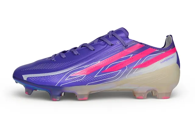 Adidas Purple Pink Low-Cut Synthetic Upper Iridescent Holographic Soleplate Firm-Ground Soccer Shoes 7