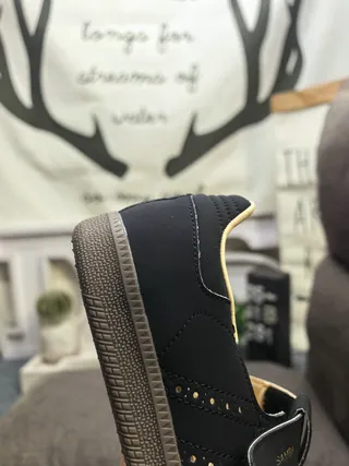 Adidas Samba Black and Beige Lifestyle Sneakers 23