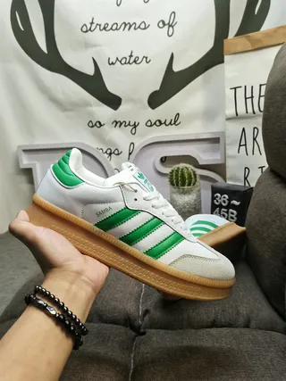 Adidas Samba Black White Gum Lifestyle Sneakers 16