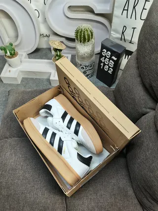 Adidas Samba Black White Gum Lifestyle Sneakers 23