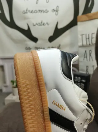 Adidas Samba Black White Gum Lifestyle Sneakers 24