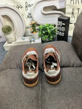 Adidas Samba Brown and Cream Lifestyle Sneakers 8