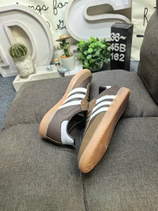 Adidas Samba Brown and White Lifestyle Sneakers 6