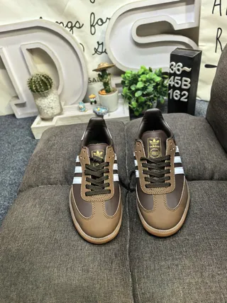 Adidas Samba Brown and White Lifestyle Sneakers 10