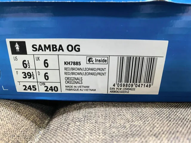 Adidas Samba Brown Leopard-Print Lifestyle Sneakers 2