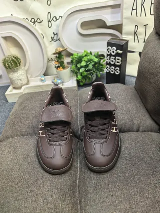 Adidas Samba Brown Leopard-Print Lifestyle Sneakers 10