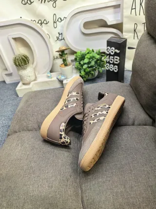 Adidas Samba Leopard-Print Brown Lifestyle Sneakers 6