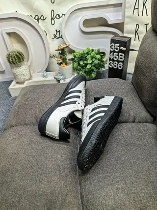 Adidas Samba Off-White and Black Lifestyle Sneakers 6