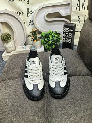 Adidas Samba Off-White and Black Lifestyle Sneakers 10