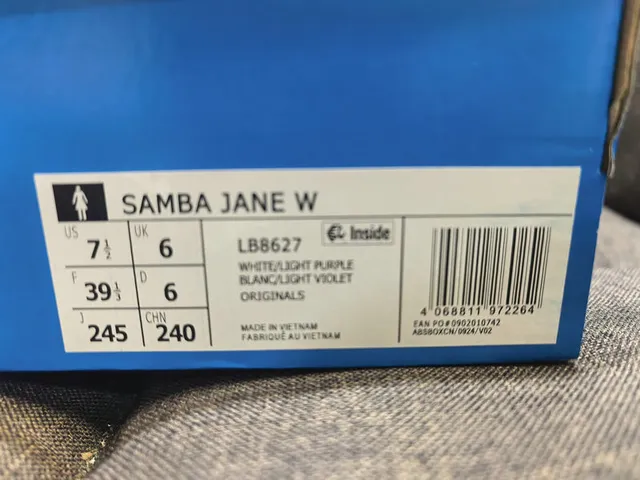 Adidas Samba Off-White and Lavender Lifestyle Sneakers 2