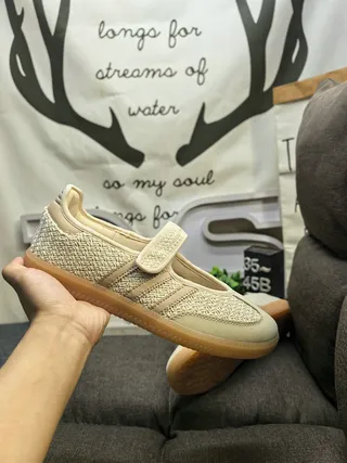 Adidas Samba OG Beige Woven Lifestyle Sneakers 5