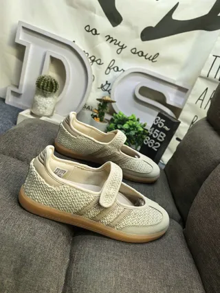 Adidas Samba OG Beige Woven Lifestyle Sneakers 9