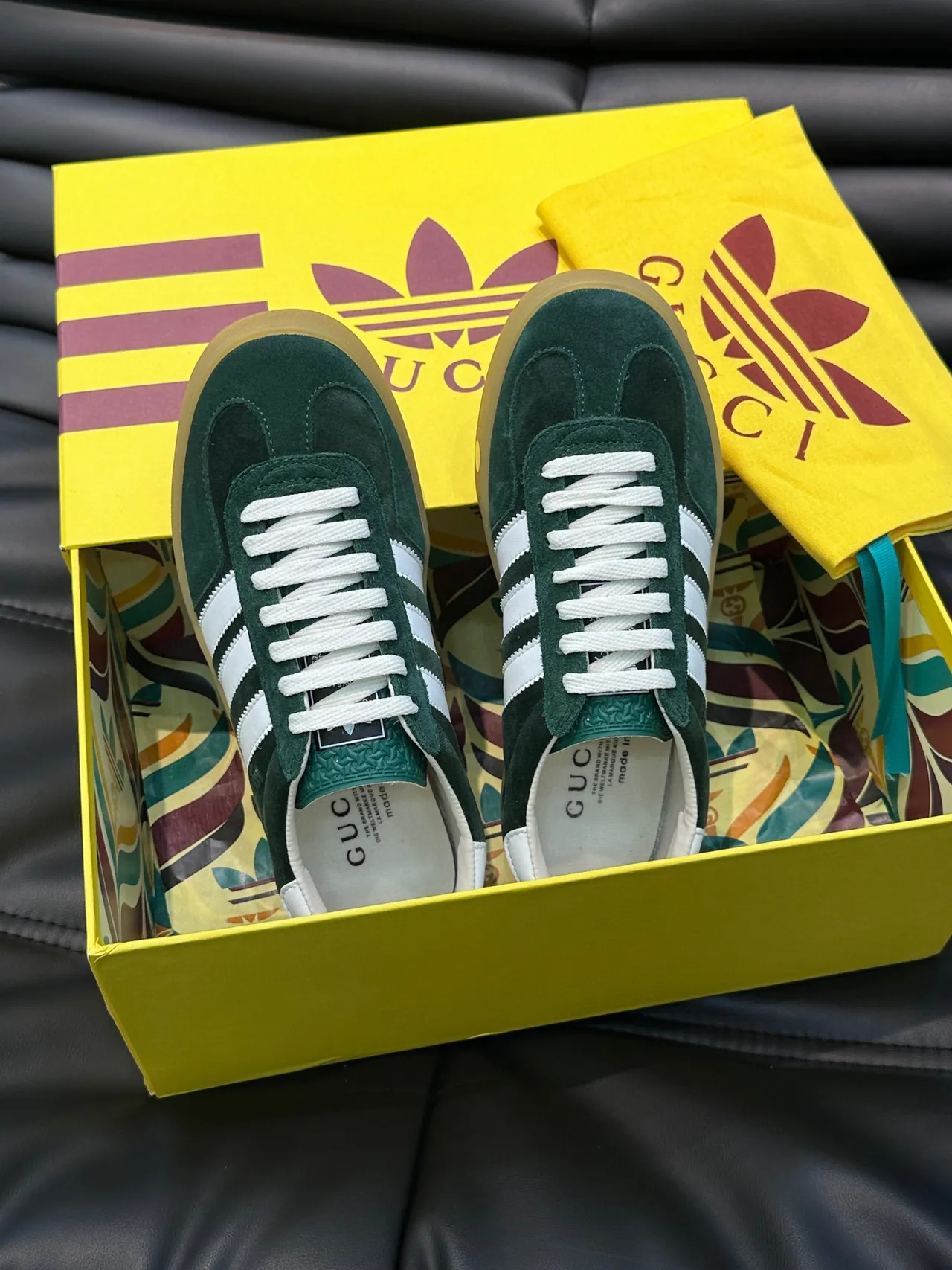 Adidas Samba OG Green Suede Lifestyle Sneakers 2
