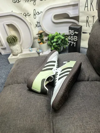 Adidas Samba Sage Green and White Lifestyle Sneakers 6