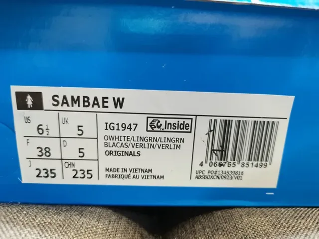 Adidas Samba White and Mint Green Lifestyle Sneakers 3
