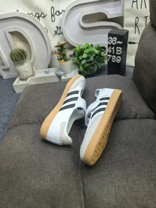 Adidas Samba White Black Gum Lifestyle Sneakers 6