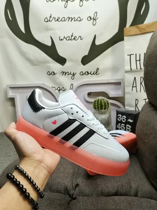 Adidas Samba White Black Gum Lifestyle Sneakers 5
