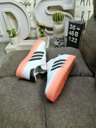 Adidas Samba White Black Gum Lifestyle Sneakers 6