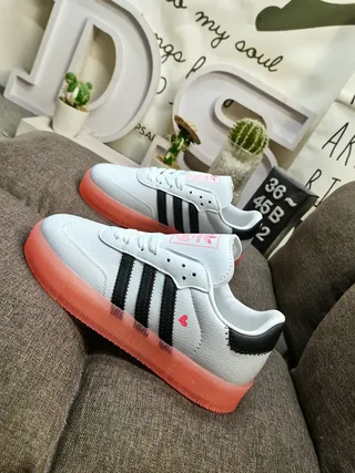 Adidas Samba White Black Gum Lifestyle Sneakers 7